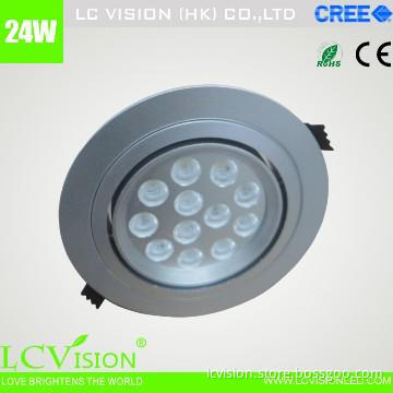 LED light/24W fire rated CREE LED down light / Dimming / Adjustable
